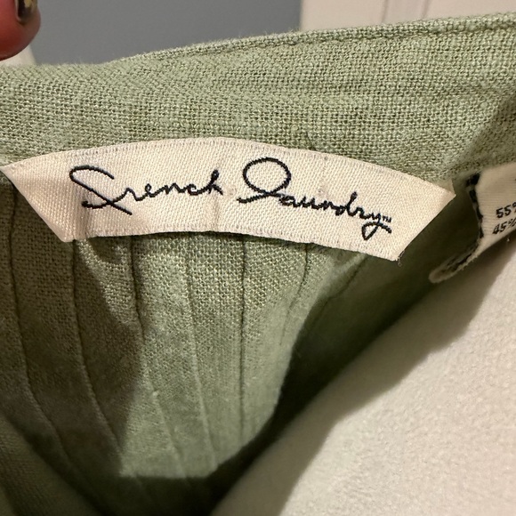 French Laundry Olive Button-Down Shirt - Picture 3 of 4